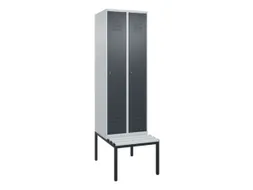 locker voor scheiding van kleding,HxBxD 2120x600x815mm,2vak
