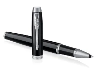 Rollerpen Parker IM Black Lacquer CT Finish Fijn Zwarte inkt - 4