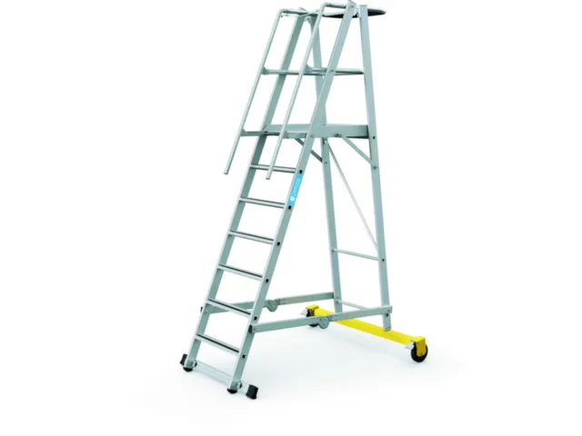 Platformladder Aluminium Bordes H X B X D 1800X 600X 630Mm 7Treden