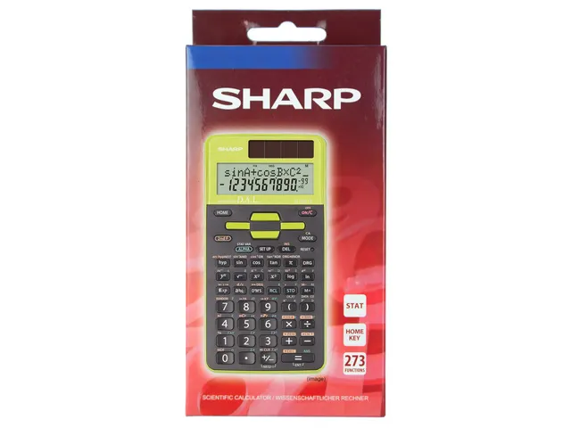 Calculatrice Sharp EL531TGGR noir-vert scientifique