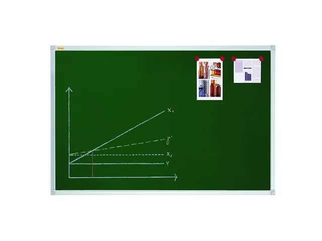 Tableaux effaçable X-tra!Line. Dim: 90 x 180 cm. Laqué, vert