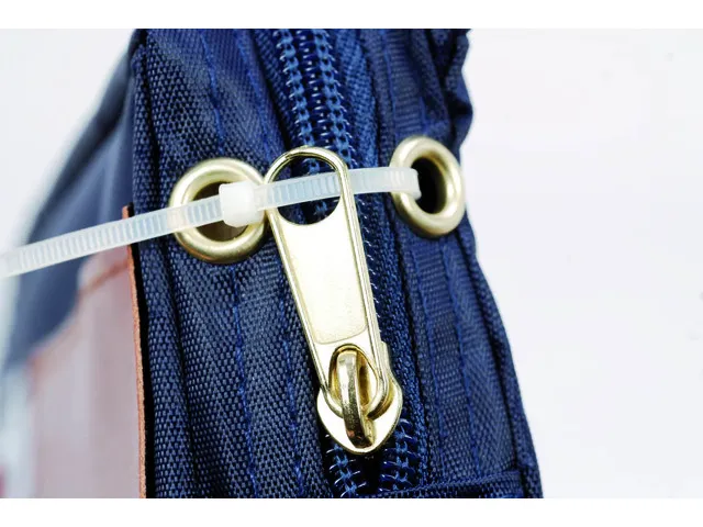 POCSOU professionele posttas blauw nylon 42 x 32 cm met extra vak