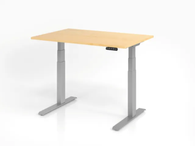 Av. régl. él. hauteur bureau assis/debout,HxlxP 640-1290x1200x800mm