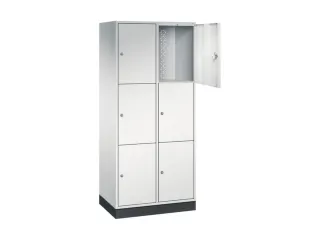 grootvolume-lockersysteem,RAL 7035,HxBxD 1950x820x500mm,2x3vakken - 1
