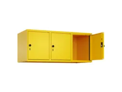 opzetkast,v. locker,3vak.,vak B 400mm,HxBxD 500x1200x500mm