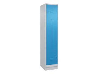 Z-garderobekast,HxBxD 1950x400x500mm,vak B 200/400mm,cil.-slot,sokkel - 1
