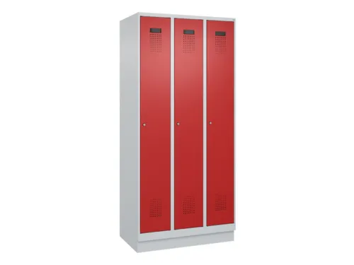 locker,HxBxD 1950x900x500mm,3vak,vak B 300mm,cil.-slot,sokkel