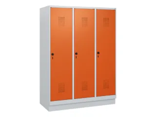 schoollocker,HxBxD 1630x1200x500mm,3vak,vak B 400mm,draaigrendel - 2