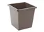 Vierkant Tapse Papierbak 27 Liter Bruin