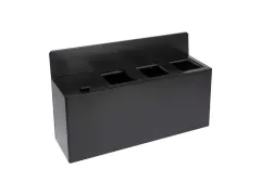 V-Part Wandafvalscheidingsunit 4 x 20 Liter Mat Zwart 80 Liter
