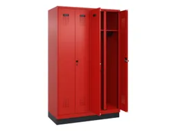 locker voor scheiding van kleding,HxBxD 1950x1200x500mm,4vak