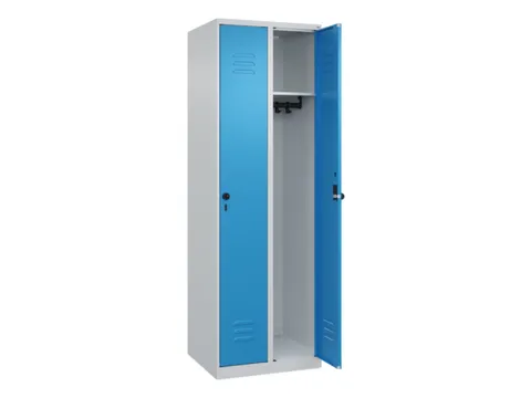 locker,HxBxD 1850x600x500mm,2vak,vak B 300mm,draaigrendel