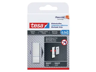 Kleefstrips tesa behang & pleisterwerk 0,5kg wit 9 stuks 9 stuks - 1