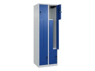 Z-garderobekast,HxBxD 1850x600x500mm,vak B 150/300mm,draaigrendel - 2
