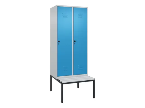 locker voor scheiding van kleding,HxBxD 2120x800x815mm,2vak