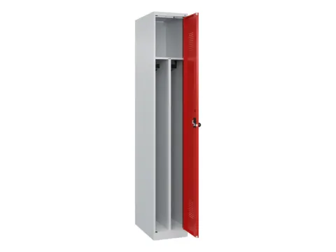 Armoire vestiaire 1850x300x500mm 1 compartiment RAL7035/RAL3020