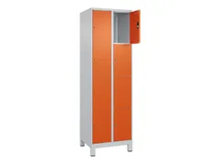 lockerkast,HxBxD 1950x600x500mm,2x4vakken,vak B 300mm,cil.-slot,voeten