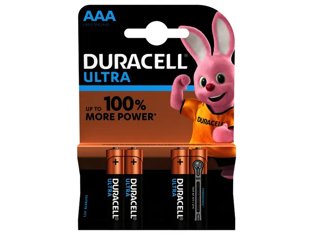 Batterij Duracell Ultra Power 4x AAA