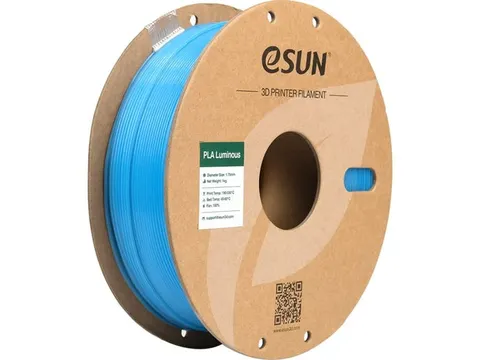 eSUN 3D printer Filament ePLA-Luminous 1,75mm Blauw 1kg
