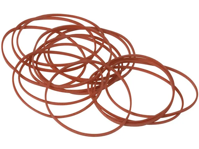 Élastiques, Largeur 1,5 Mm, Longueur 80 Mm, 100G, Rouge