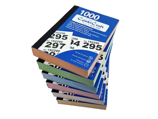 Nummerblok 1-1000 assorti 6 stuks