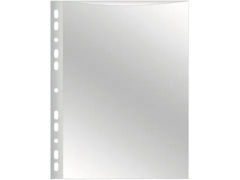 Geperforeerde Showtas A4 11-Gaats Glashelder PP 75mic 10 stuks