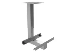 pc-houder,v. Zit-sta-bureau,zilverkleurig