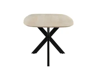 Vergadertafel Harper Deens Ovaal 300x100cm Naturel blad met Spinpoot - 2