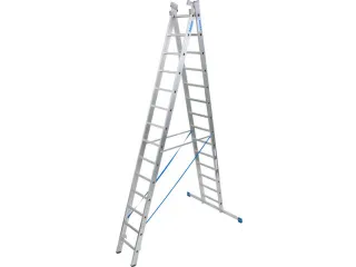multifunctionele telescoopladder,3x14,sporten,balk L 3,9-10,25m - 5