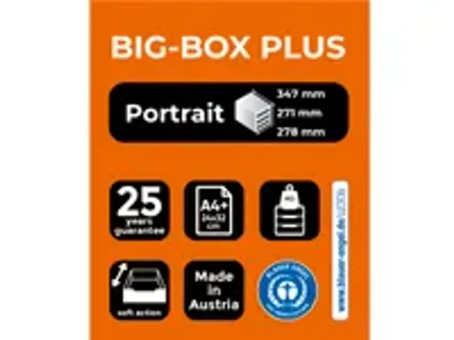 OUTLET Ladenbox A4+ Big-box Plus Classic 5 Laden Zwart Grijs