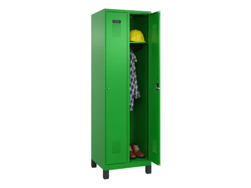 locker,HxBxD 1950x600x500mm,2vak,vak B 300mm,cil.-slot,voeten