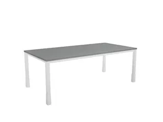 In hoogte verstelbaar bureau,HxBxD 720-840x2000x1000mm,MS-donkergrijs - 3