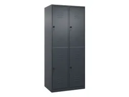 dubbeldekse locker,HxBxD 1850x800x500mm,2x2vak.,vak B 400mm