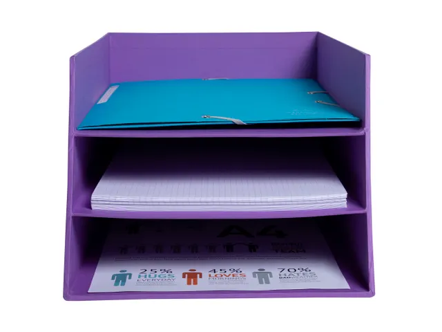 Kartonnen postmand met 3 niveaus