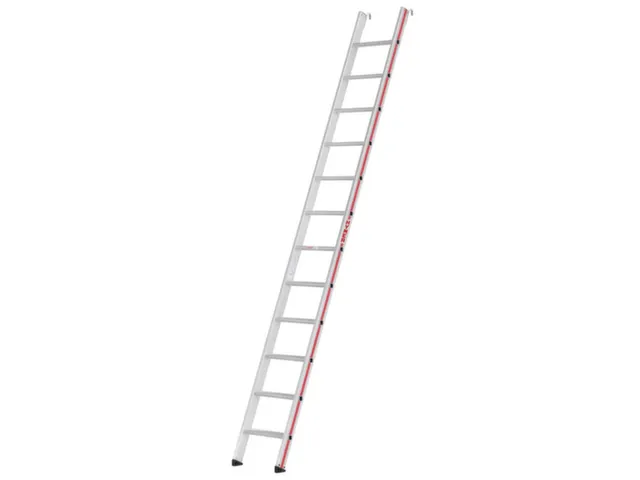 inhangstellingladder,balk L 3,73m,v. H tot 3,46m,14,verstevigde treden