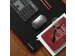 Tapis De Bureau Et Tapis De Souris, Ft 90 X 40 Cm, Noir Avec Bord Roug