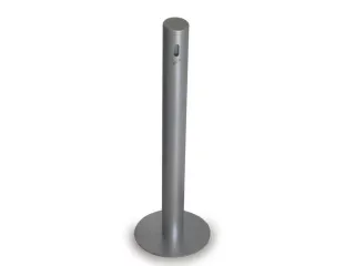 Asbakstaander Aluminium 1041x100mm Voetplaat D 356mm Nieuwzilver - 1