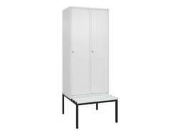 locker met bank,HxBxD 2120x800x815mm,2vak,vak B 400mm,cil.-slot