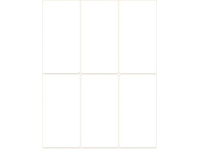 Etiquettes tous usages, blanches 76x39mm boîte 192 pcs