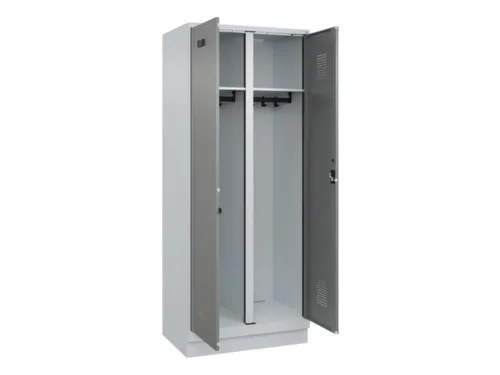 locker voor scheiding van kleding,HxBxD 1950x800x500mm,2vak