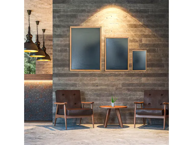 Tableau noir Seco noir avec cadre A4