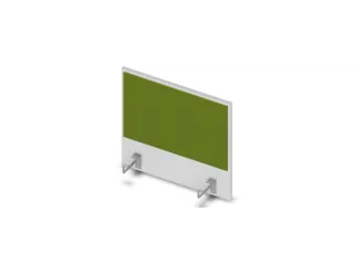 opzetpaneel v. bureau aanbouw aan de zijkant Bl-wit BN7048-groen 600mm - 1