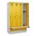 locker met bank,HxBxD 1950x1200x815mm,4vak,vak B 300mm,draaigrendel