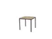 Table Domino Basic hauteur fixe 80x80 honey castello/noir 4 pieds