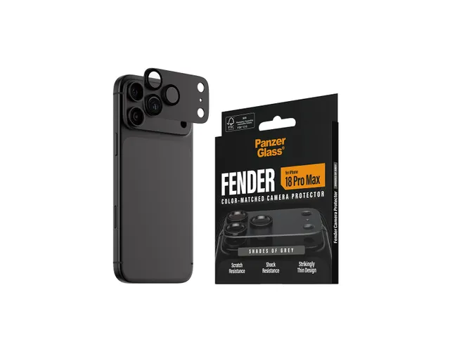 PanzerGlass Fender Camera Lens Protector Shades of Grey iPhone 18 P