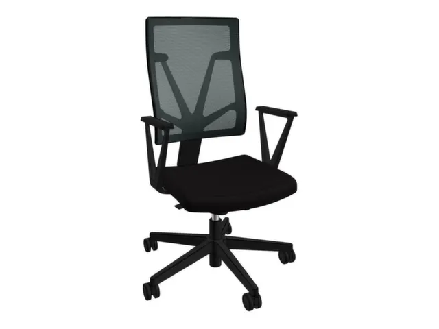 Nowy Styl Bureaustoel 4ME Onderstel Zilver Net Zwart