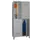 dubbeldekse locker,HxBxD 1850x800x500mm,2x2vak.,RAL7035,front RAL5012