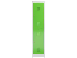 Dubbeldekse garderobekast 1800x415x500mm 2vak B400mm RAL7035 RAL6018 - 2