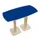 Tonvormige statafel Woody 110x114x75cm Blauw Natuur 2 schotelvoeten