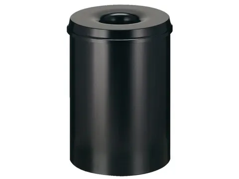 Vlamdovende papierbak 15 liter Zwart